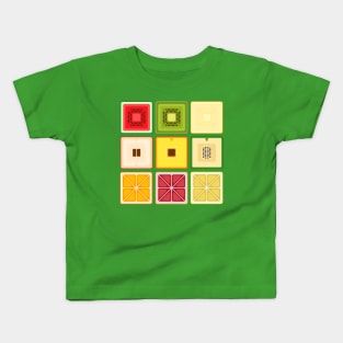 cubic fruits Kids T-Shirt